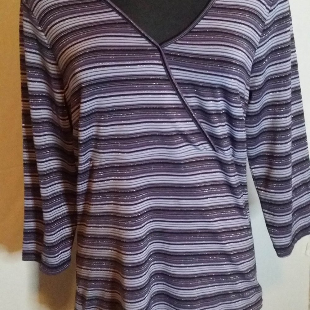 Purple Striped Shirt